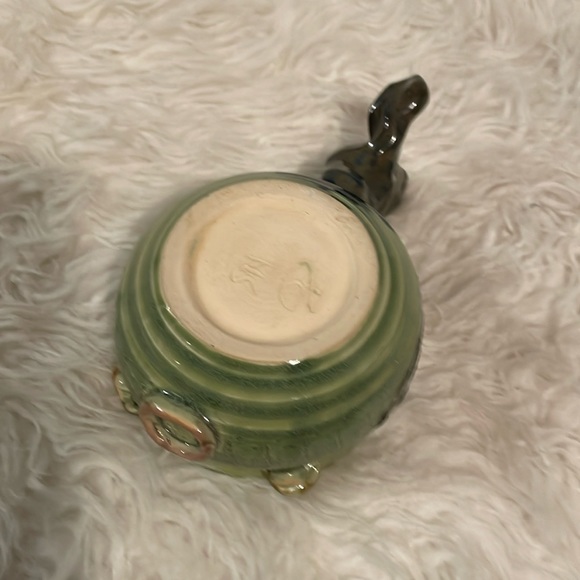 Pottery fish soup bowl tail for handle very unique! - Picture 5 of 6